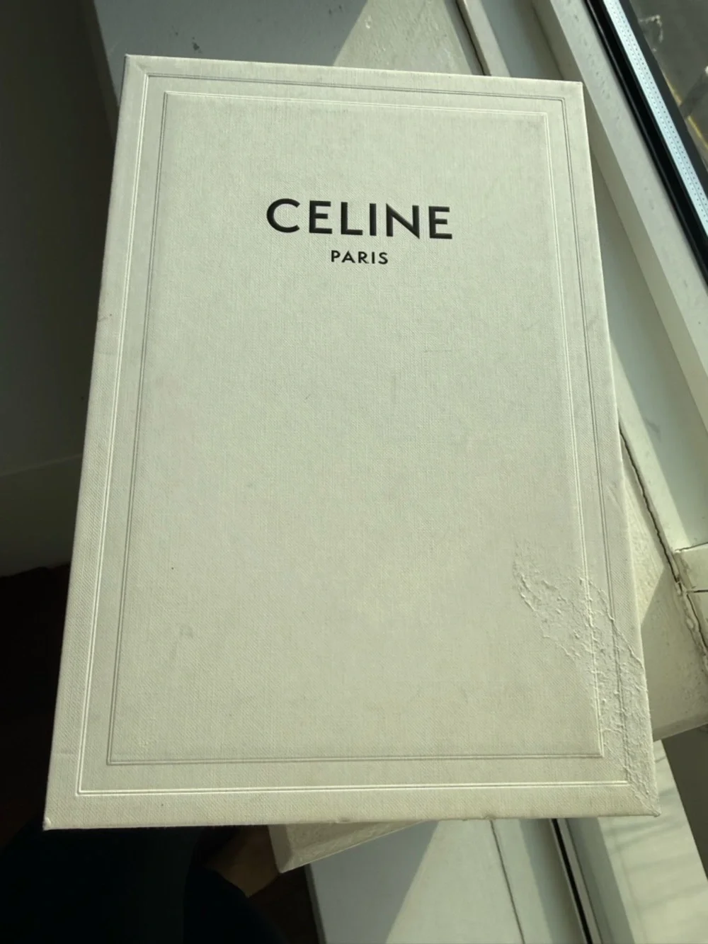 Celine Burgundy Leather Cross-Strap Slides - Picture 8 of 9